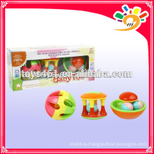 Красочные Enlighten серии Baby Белл игрушки, забавные пластиковые Rattle Bell Установить игрушки (3 штуки набор)